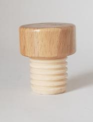 Handgriffkorken flach 20er  PE natur lackiert gerillt 