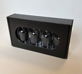 Geschenkkarton 4x0,05 Neos,  Nocturne, Bellagio schwarz/schwarz 