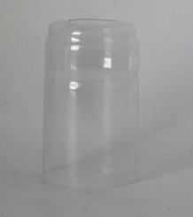 Schrumpfkapsel 28-30,1 5,5x50 transparent mit Lasche für 0,5  Lochflasche-Spitzk. 