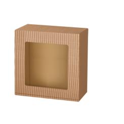 Geschenkkarton Vario Nr. 7, natur mit Fenster 