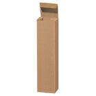 Faltschachtel 1er offene Welle natur 90x90x360mm 