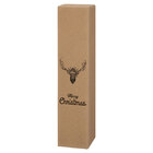 Faltschachtel 1er Hirsch mit Mütze Kraftpapier 81x81x360 mm (L/B/H) 