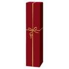 Faltschachtel 1er Rot goldene Schleife 81 x 81 x 360 mm (L/B/H) 