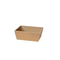 Geschenkkorb 4-Eck aus Kraftpapier klein 