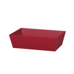 Geschenkkorb 4-Eck, Bordeaux, mittel 