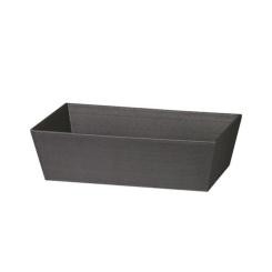 Geschenkkorb 4-Eck, Anthrazit, mittel 