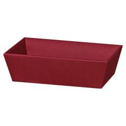 Geschenkkorb 4-Eck Classic Lino rot, groß 