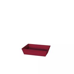 Geschenkkorb 4-Eck Lino rot, Mini 