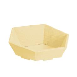 Geschenkkorb 6-eck Cream mittel, vorne 75mm, hinten 130mm 