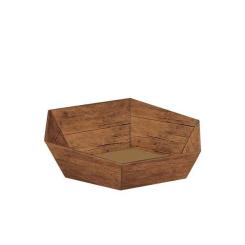 Geschenkkorb 6-eck timber, klein 
