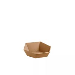 Geschenkkorb 6-Eck Lino, Natur Mini 