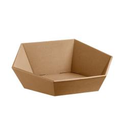 Geschenkkorb 6-Eck Lino, natur mittel 