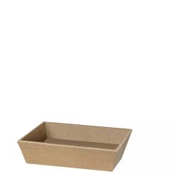 Geschenkkorb 4-Eck Kraftpapier Natur 