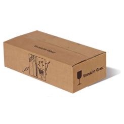 2er Masterbox Umkarton Flaschenversand Verpackung 
