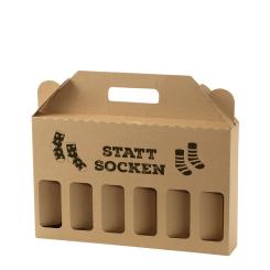6er Tragekarton 'Statt Socken' klein 