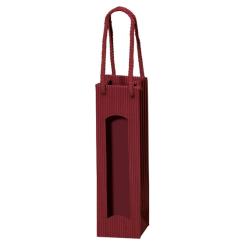 Vario Tüte Nr. 6 Piccolo rot offene Welle rot mit Fenster 