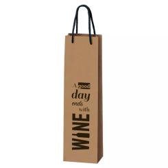 1er Kraftpapiertüte ""Wine"" 