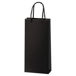 2er Lacktüte schwarz 2x0,75, 170x85x360mm 