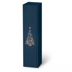 1er Geschenkkarton Lino Weihnachtsbaum Dunkelblau 