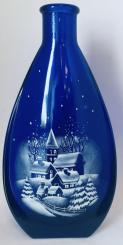 Weihnachtsflasche Imperial Winterdorf 0,2 blau 
