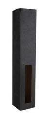 Platin-Tragekarton 1 x 0,5 schwarz mit Fenster 