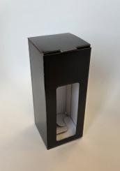 Geschenkkarton Oslo/ Neos 0,5 mit Fenster schwarz 