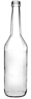 Geradehalsflasche PP28  0,35 weiss 