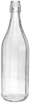 Bügelflasche Costolata 1,0 Ltr. weiss 