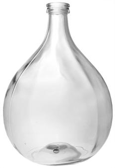 Glasballon mit Bohrung weiss 15 Ltr 