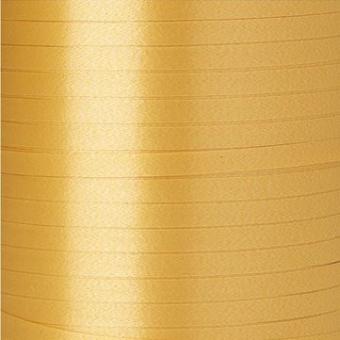 Kunststoff Geschenkband gold 10mm 10mm breit, 250 lfm/Rolle Kräuselband Henne 