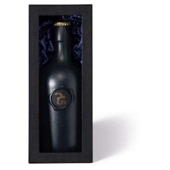 Vario Stülpdeckelbox Nr.8 Lino Leinenoptik mit Fenster schwarz 