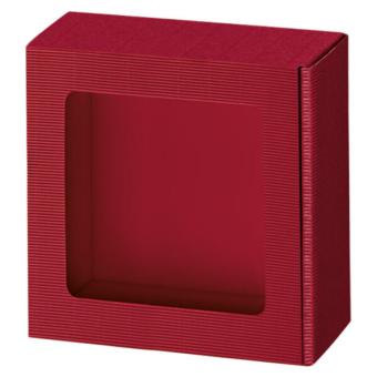 Geschenkkarton Vario Nr. 7 bordeaux, mit Fenster 