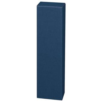 Faltschachtel 1er Magn.Sekt Welle  Dunkelblau 112 x 112 x 405 mm (L/B/H) 