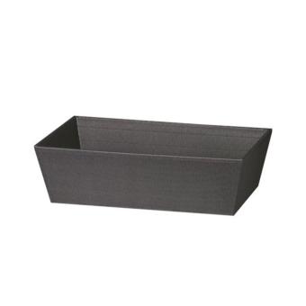 Geschenkkorb 4-Eck, Anthrazit, mittel 
