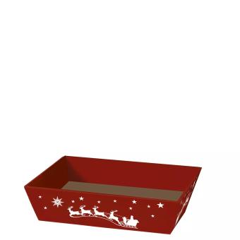 Geschenkkorb 4-Eck Schlitten mini 