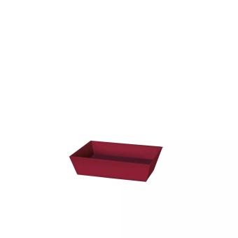 Geschenkkorb 4-Eck Lino rot, Mini 