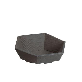 Geschenkkorb 6-Eck anthrazit, klein 