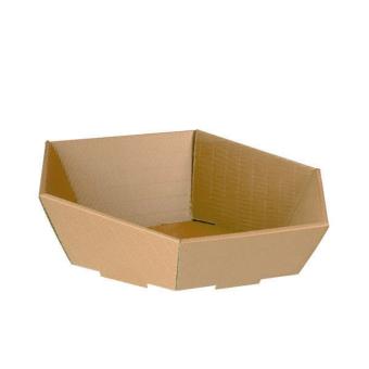 Geschenkkorb 6-Eck, Natur mittel 6eck vorne 75mm, hinten 130mm 