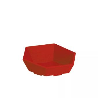 Geschenkkorb 6-Eck OW Hellrot, mittel 