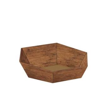 Geschenkkorb 6-eck timber, klein 
