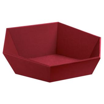 Geschenkkorb 6-eck rot 