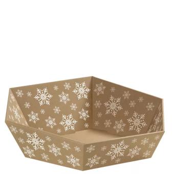Geschenkkorb 6-Eck Schneeflocke klein 