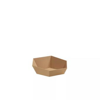 Geschenkkorb 6-Eck Kraftpapier Natur 