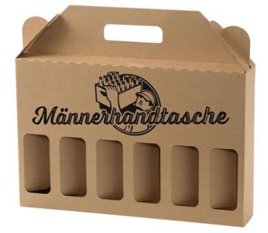 Henne Tragekarton 6er Männerhandtasche 