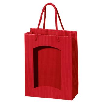 Papiertüte offene Welle VARIO 1 rot 