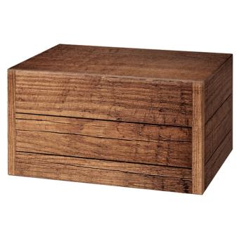 6er Geschenkkarton Natural Style mit aufgedruckter Holzoptik 
