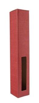 Platin-Tragekarton 1 x 0,2 Bordeaux mit Fenster 