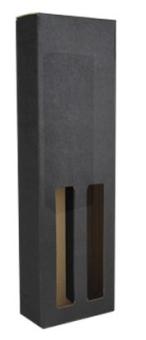 Platin-Tragekarton 2 x 0,35 schwarz mit Fenster 